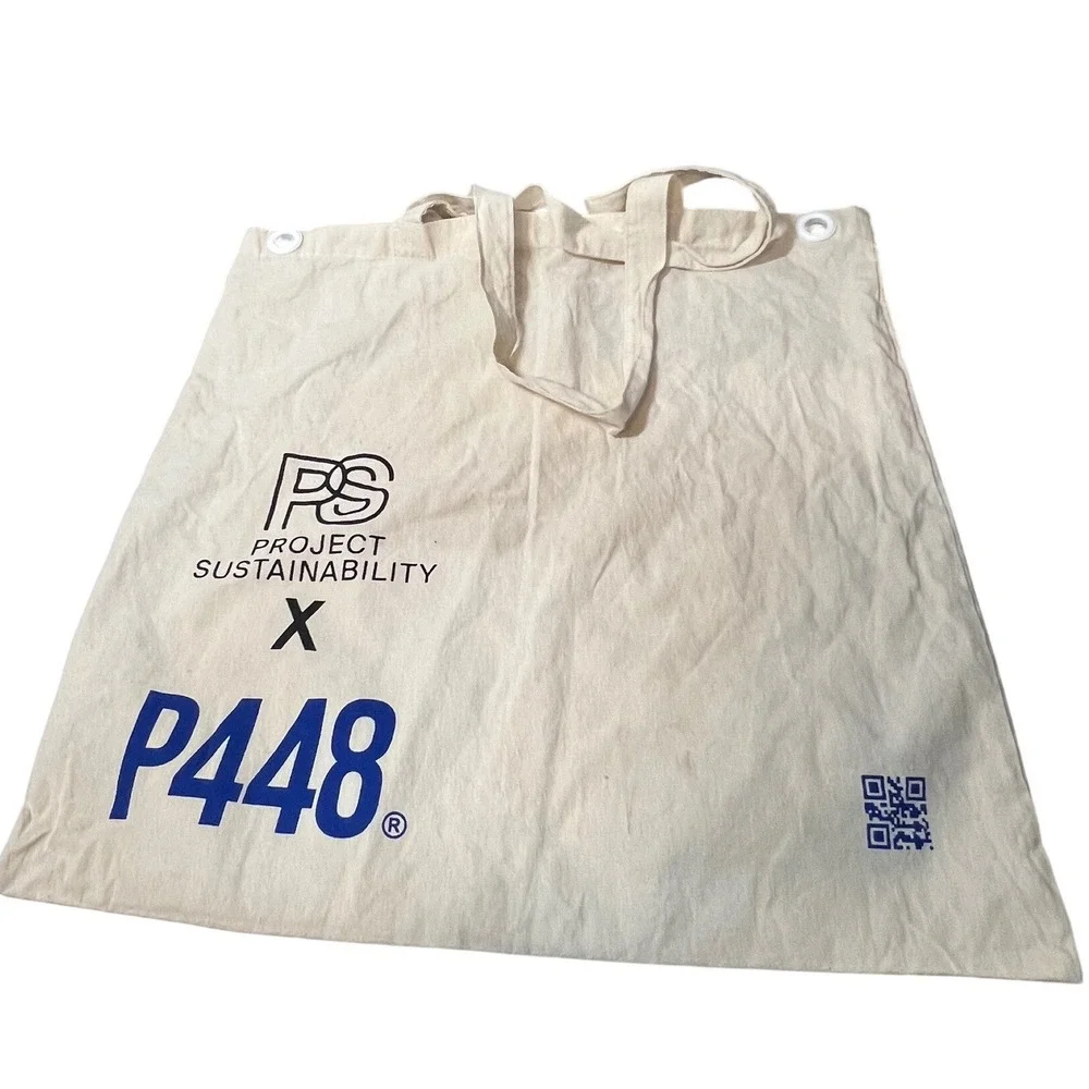P448 Project Sustainability Canvas Tote Bag Recycled‎ Cotton You Can Surf Later